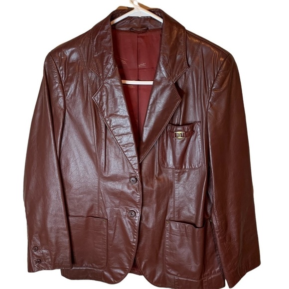 Etienne Aigner Jackets & Blazers - Vintage Aigner Leather Jacket
